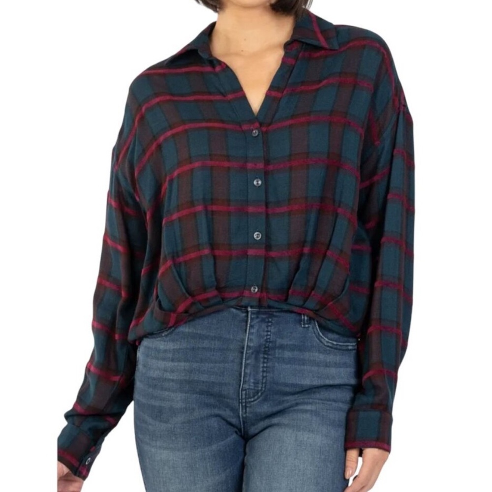 Kut from the Kloth Flannel Top